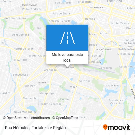 Rua Hércules mapa