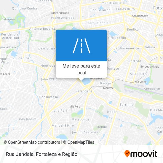 Rua Jandaia mapa