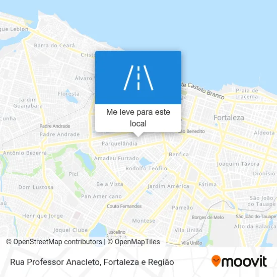 Rua Professor Anacleto mapa
