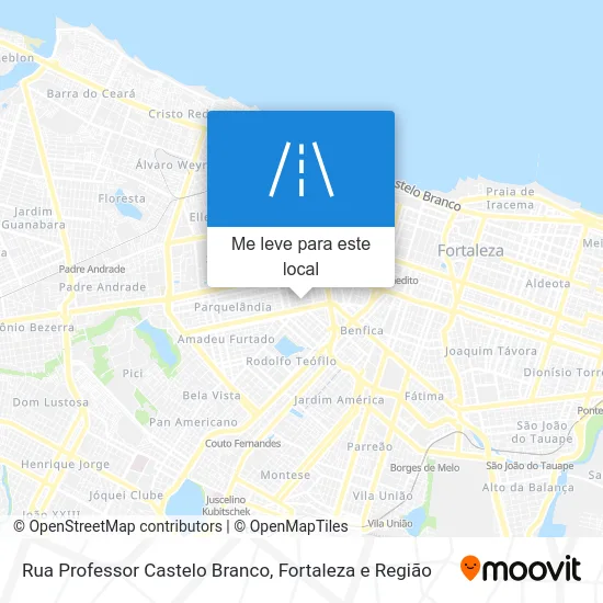 Rua Professor Castelo Branco mapa