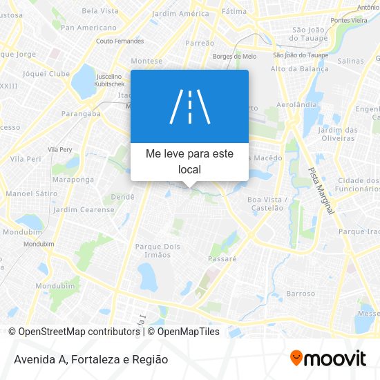 Avenida A mapa