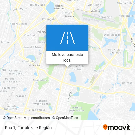 Rua 1 mapa