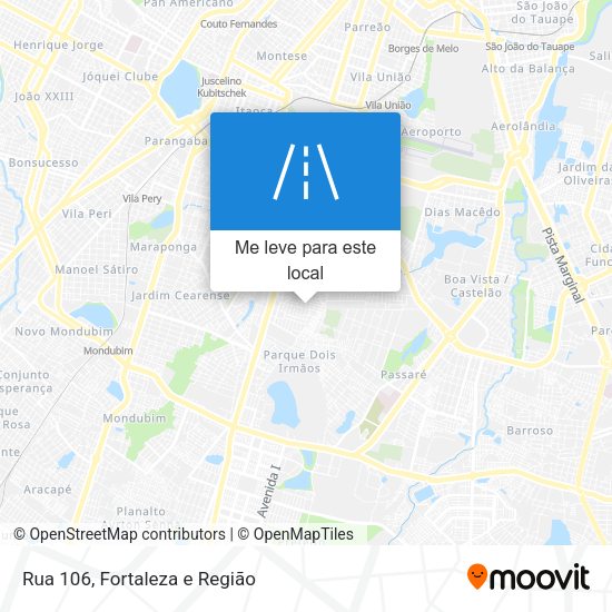 Rua 106 mapa