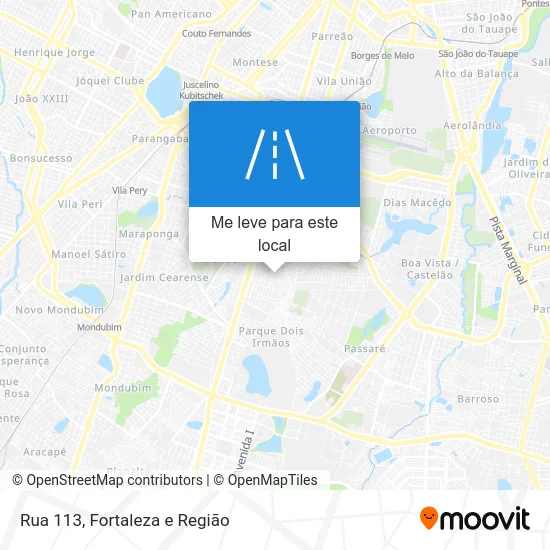 Rua 113 mapa