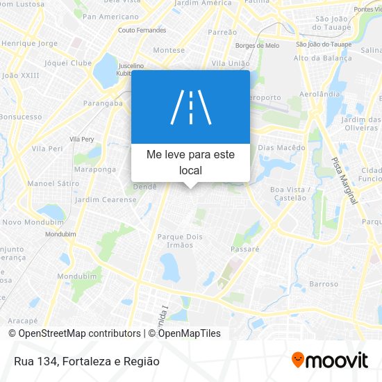 Rua 134 mapa