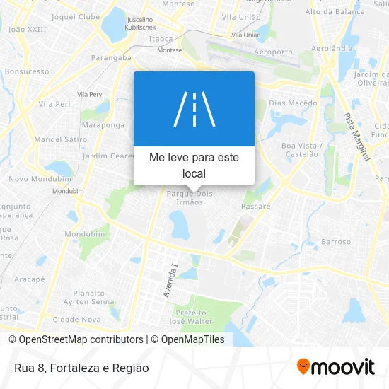 Rua 8 mapa