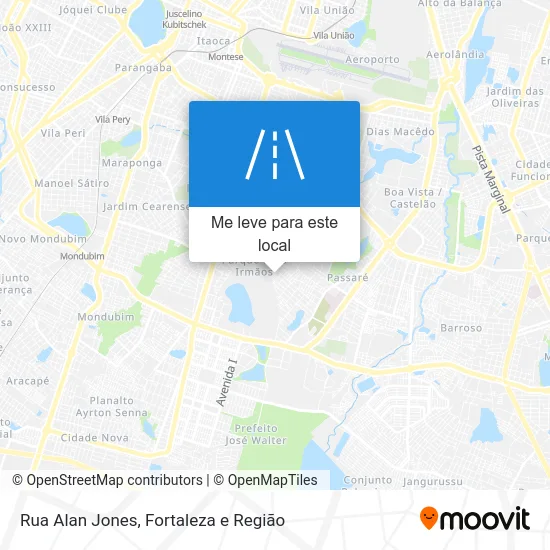 Rua Alan Jones mapa