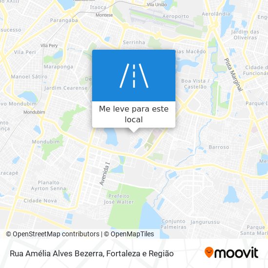 Rua Amélia Alves Bezerra mapa