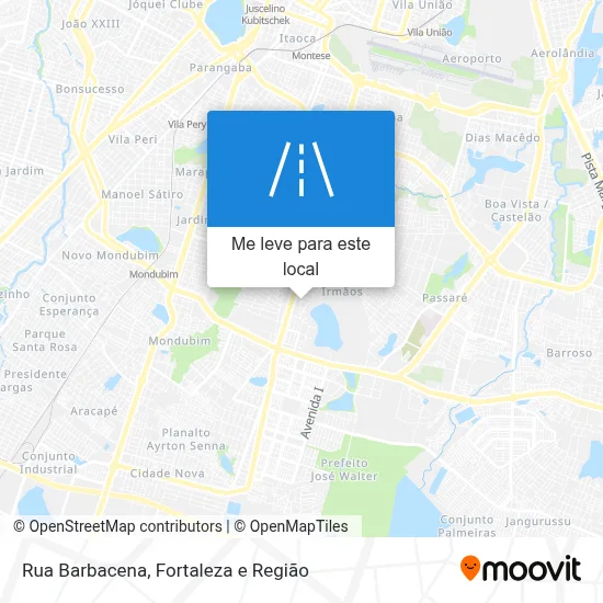Rua Barbacena mapa
