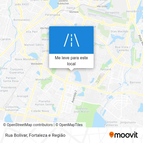 Rua Bolivar mapa