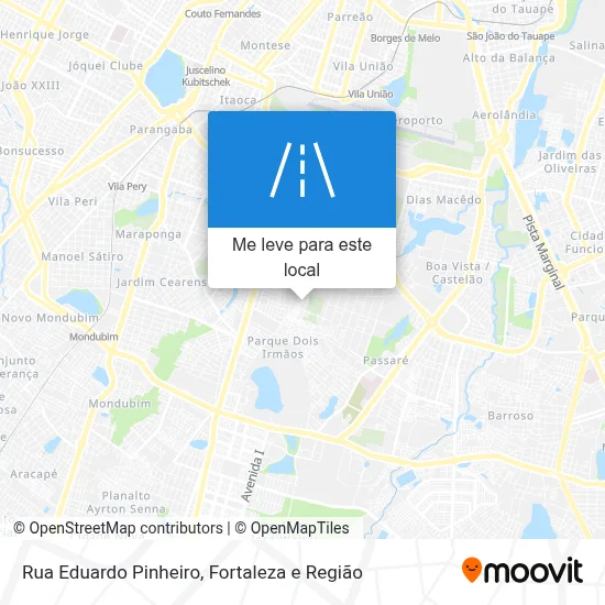 Rua Eduardo Pinheiro mapa
