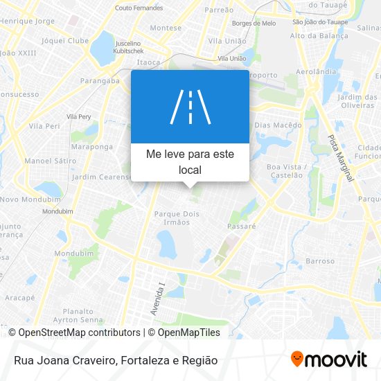 Rua Joana Craveiro mapa