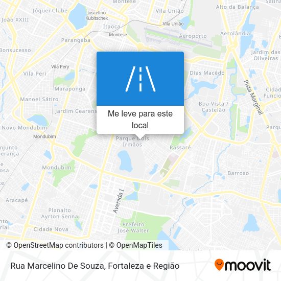 Rua Marcelino De Souza mapa