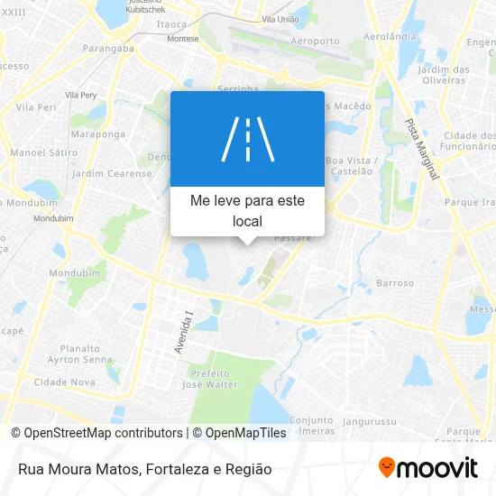 Rua Moura Matos mapa