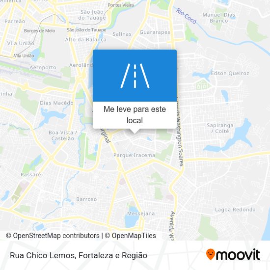 Rua Chico Lemos mapa