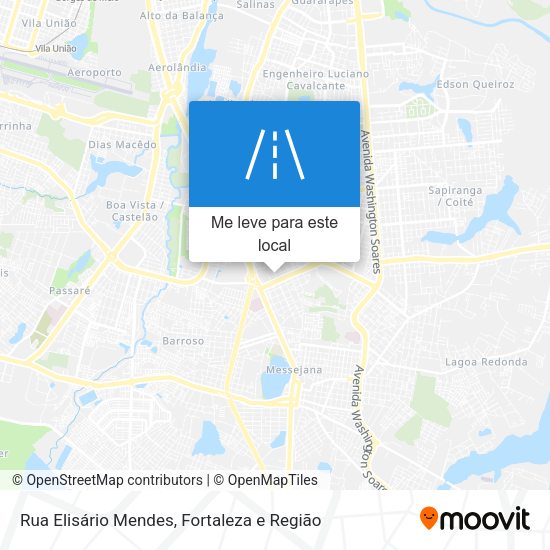 Rua Elisário Mendes mapa