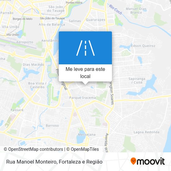 Rua Manoel Monteiro mapa