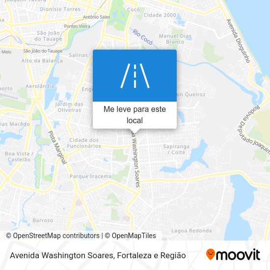 Avenida Washington Soares mapa