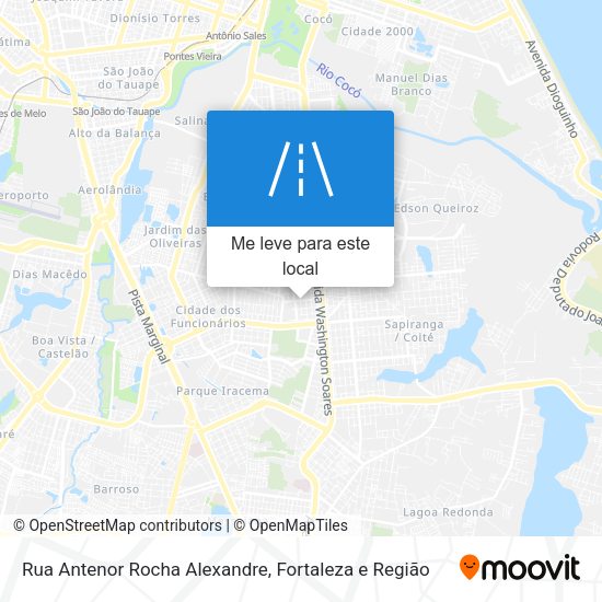Rua Antenor Rocha Alexandre mapa
