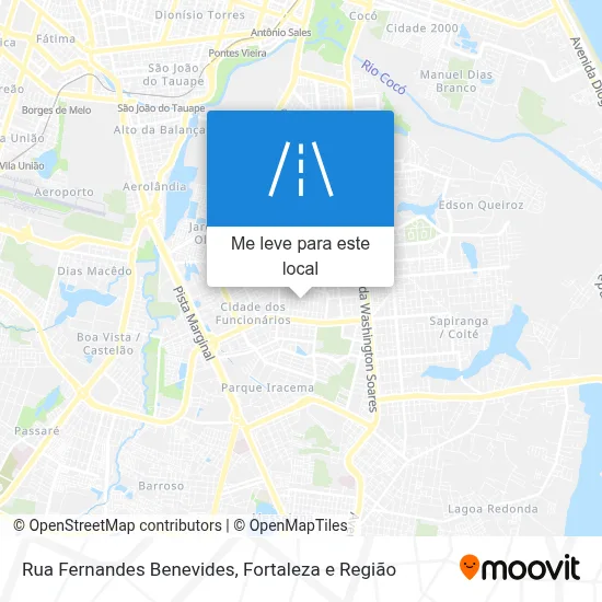Rua Fernandes Benevides mapa