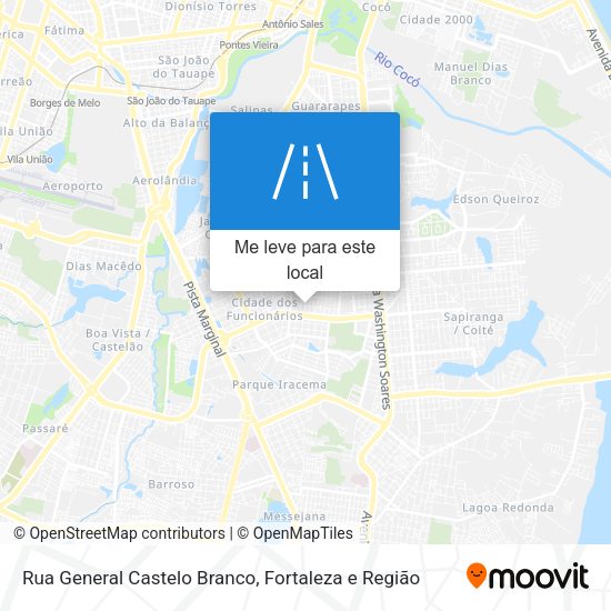 Rua General Castelo Branco mapa