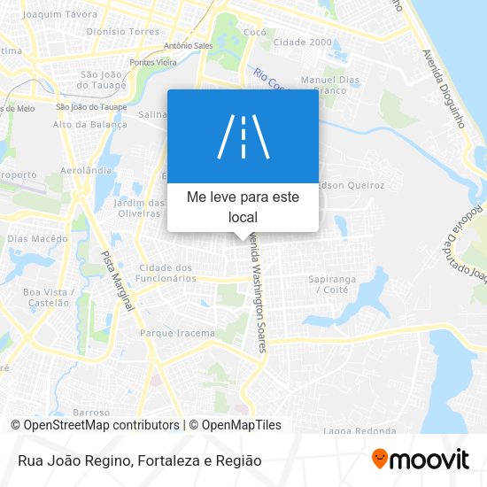 Rua João Regino mapa