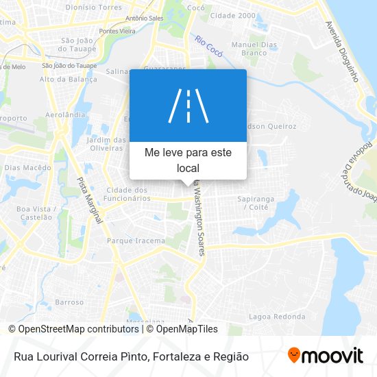 Rua Lourival Correia Pìnto mapa