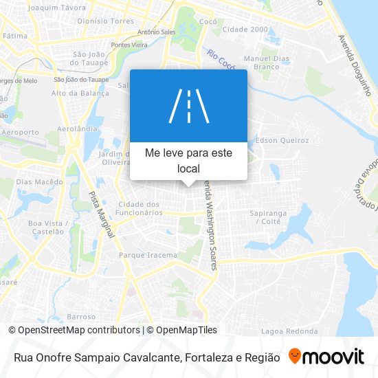 Rua Onofre Sampaio Cavalcante mapa