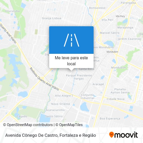 Avenida Cônego De Castro mapa