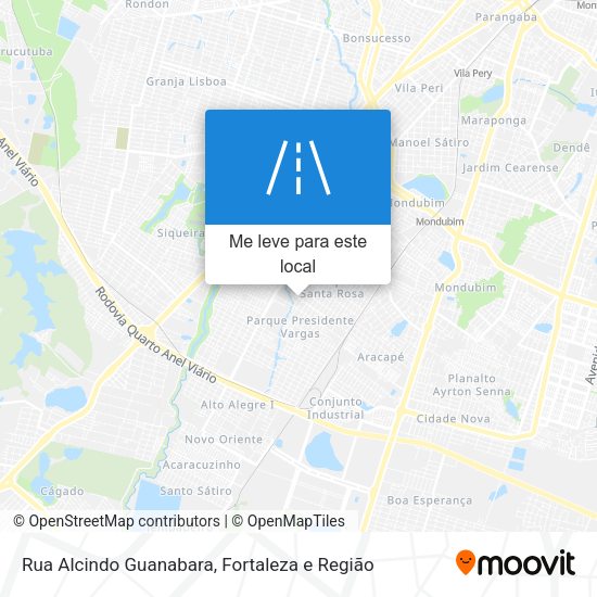Rua Alcindo Guanabara mapa