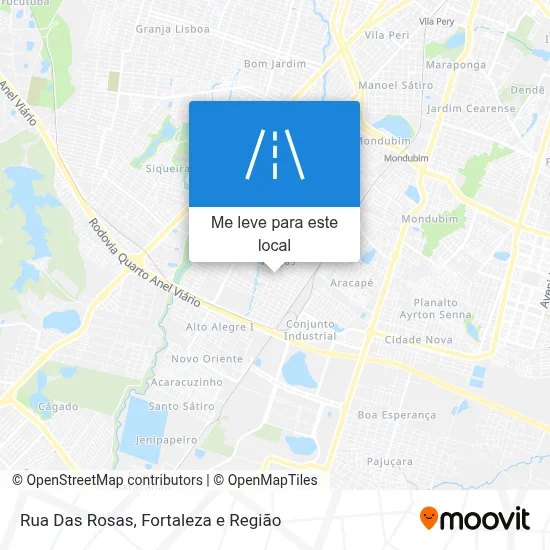 Rua Das Rosas mapa