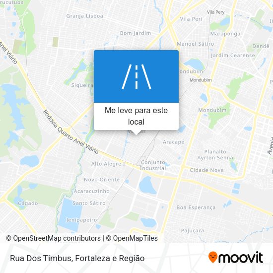 Rua Dos Timbus mapa