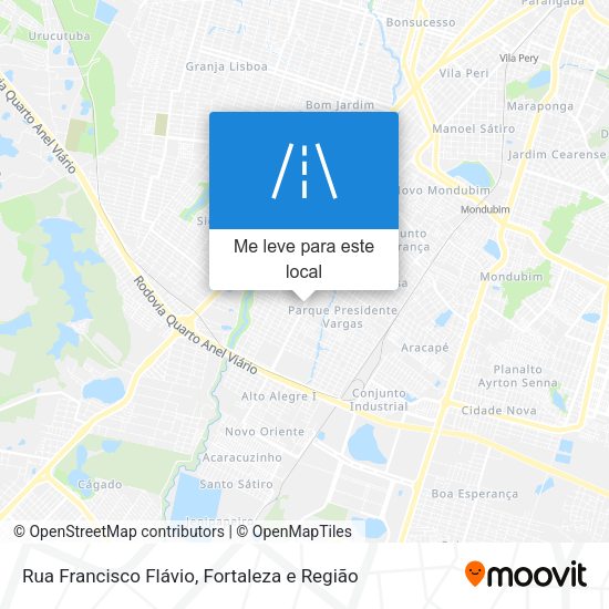 Rua Francisco Flávio mapa