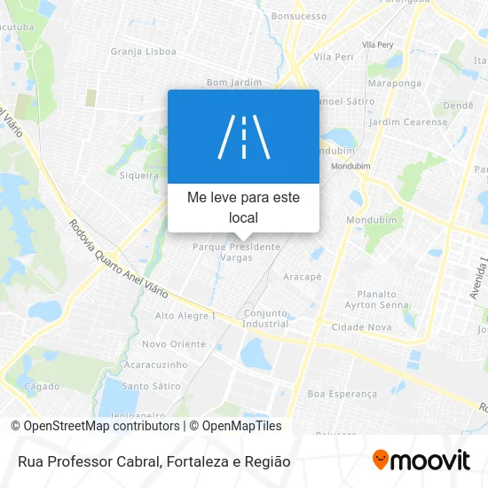 Rua Professor Cabral mapa