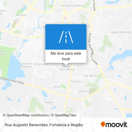 Rua Augusto Benevides mapa