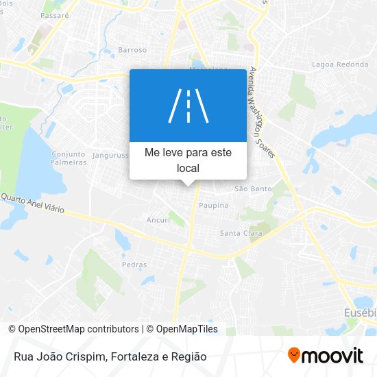Rua João Crispim mapa