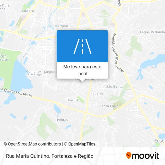 Rua Maria Quintino mapa