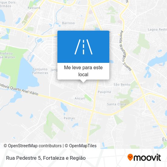 Rua Pedestre 5 mapa