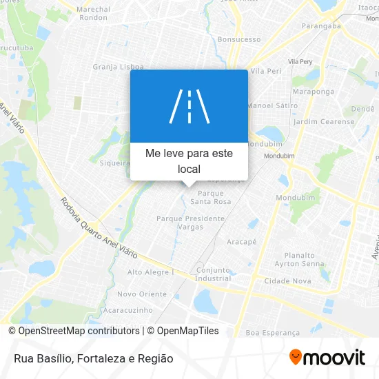 Rua Basílio mapa