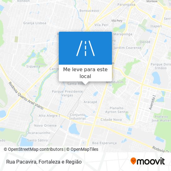 Rua Pacavira mapa