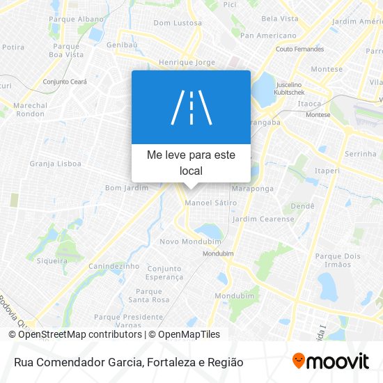 Rua Comendador Garcia mapa