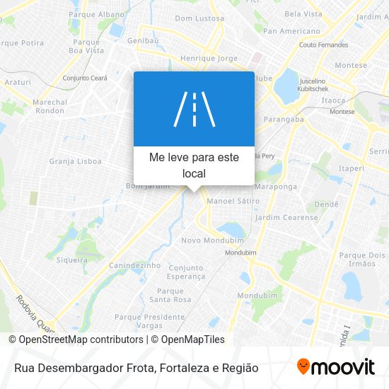 Rua Desembargador Frota mapa