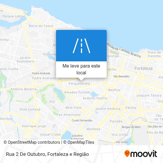 Rua 2 De Outubro mapa