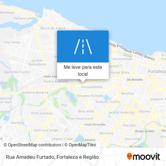 Rua Amadeu Furtado mapa