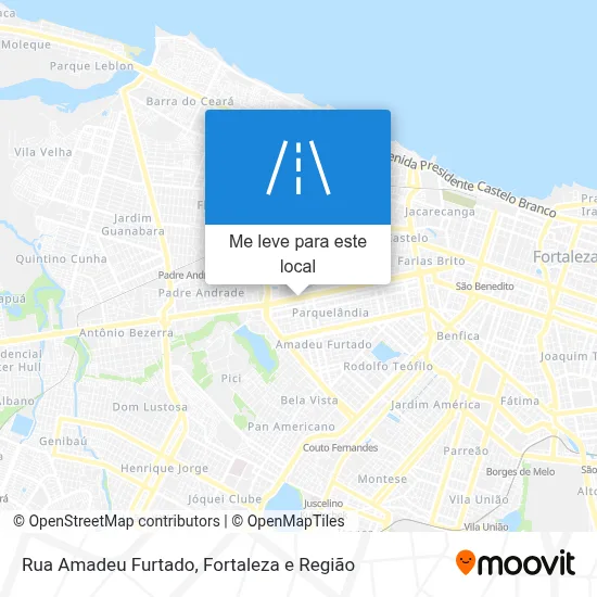 Rua Amadeu Furtado mapa