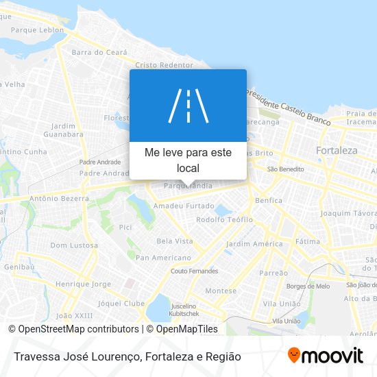 Travessa José Lourenço mapa