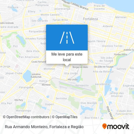 Rua Armando Monteiro mapa