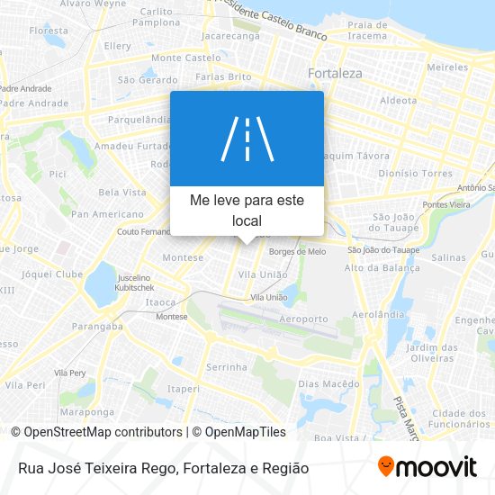 Rua José Teixeira Rego mapa
