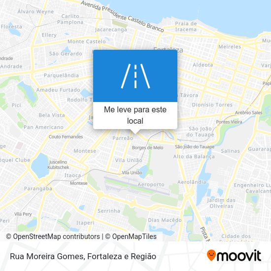 Rua Moreira Gomes mapa