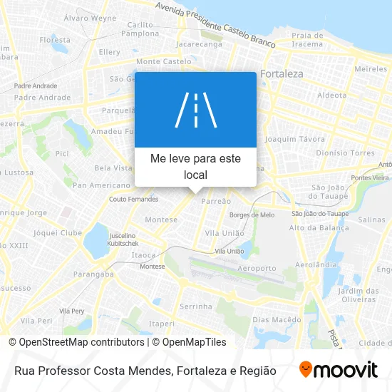 Rua Professor Costa Mendes mapa